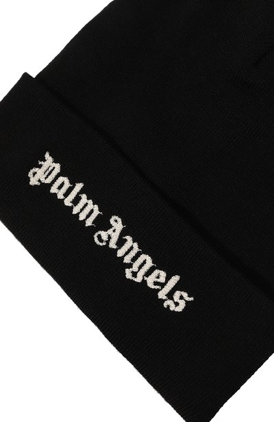 Шерстяная шапка PALM ANGELS, арт. PWLC014F23FAB0011001, фото 4