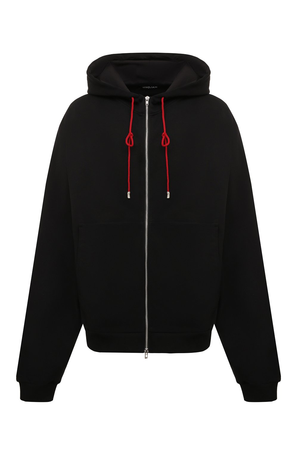 Хлопковая толстовка WHO_AM, арт. MZ1-P241-BLK/F, фото 1