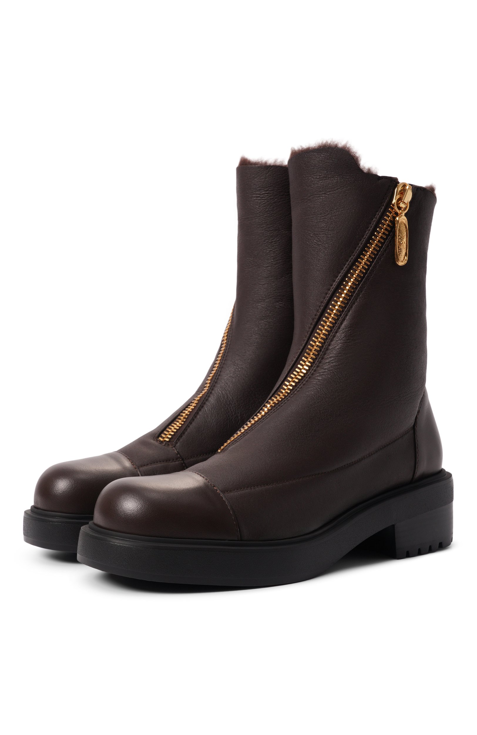 Кожаные ботинки asymmetric GIUSEPPE ZANOTTI DESIGN, арт. I670012, фото 1