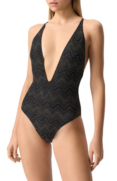 Слитный купальник MISSONI черного цвета по цене 61550 руб., арт. MC22SP03/BR00ZX, фото 2 Слитный купальник MISSONI, арт. MC22SP03/BR00ZX, фото 2