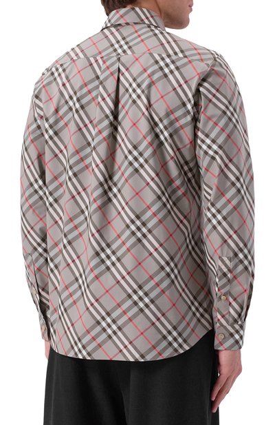 Хлопковая рубашка BURBERRY, арт. 8113533, фото 4