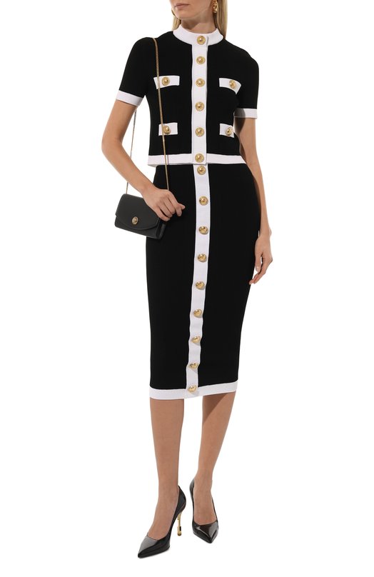 Кожаные туфли Moneta 95 Balmain BN1UA806/LSHK Чёрный  BN1UA806/LSHK Фото 2