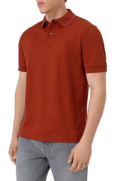 Хлопковое поло BOSS, арт. 50527650, фото 3