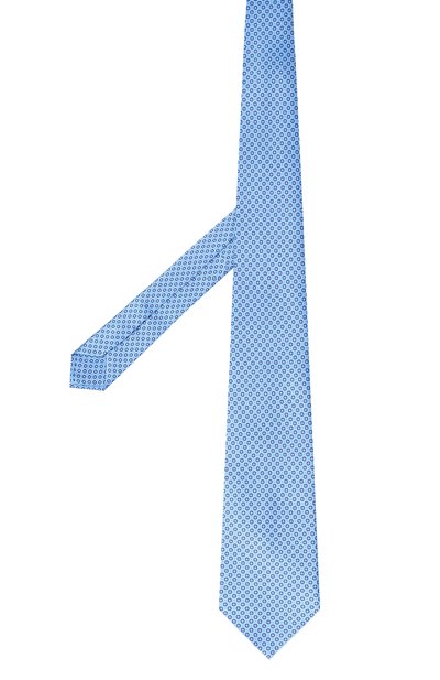 Шелковый галстук STEFANO RICCI голубого цвета по цене 34300 руб., арт. CX/55018, фото 3 Шелковый галстук STEFANO RICCI, арт. CX/55018, фото 3