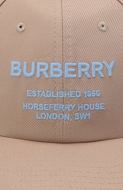 Хлопковая бейсболка BURBERRY, арт. 8048729, фото 4