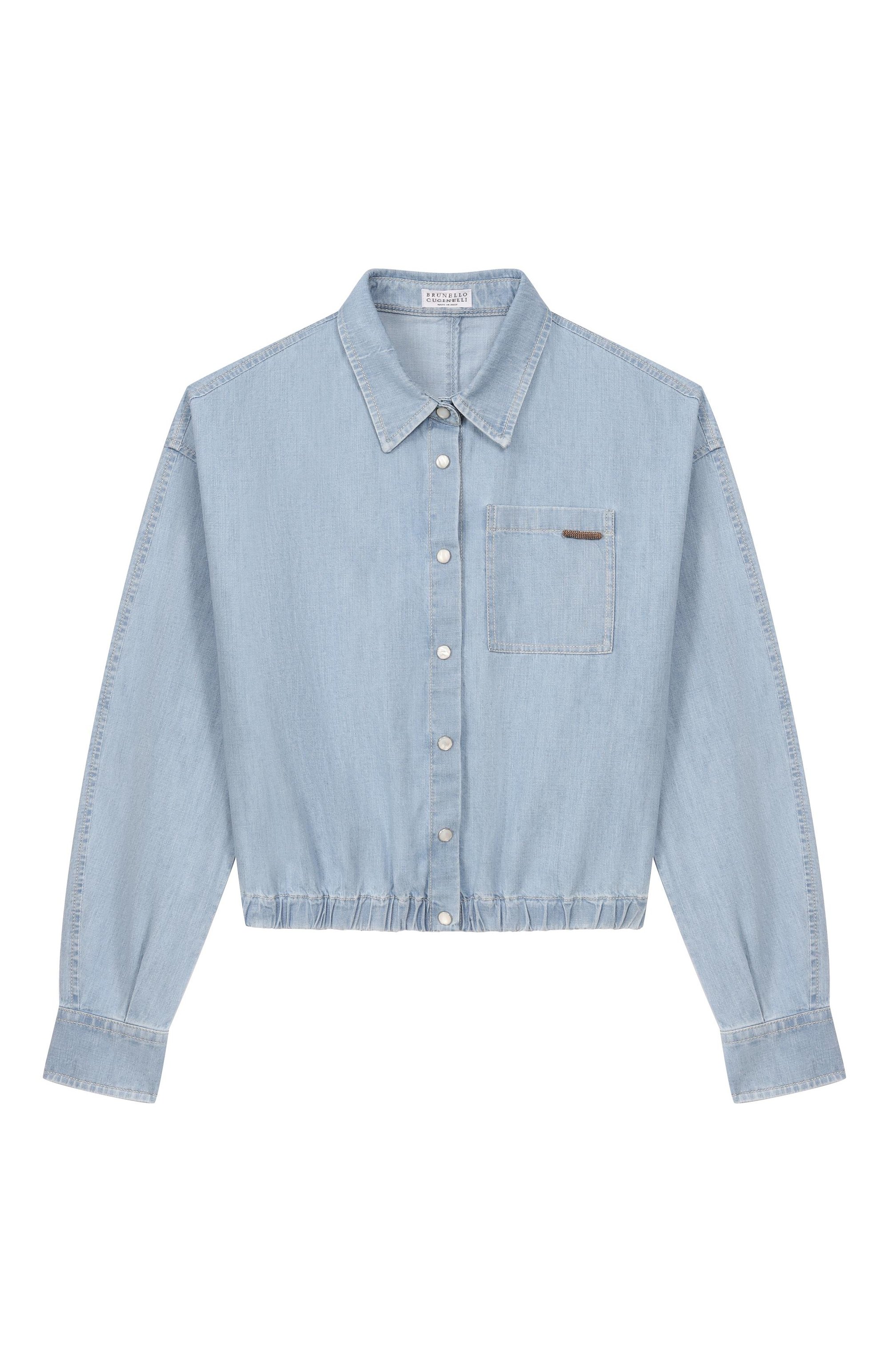 Джинсовая рубашка BRUNELLO CUCINELLI, арт. BH192C865A, фото 1