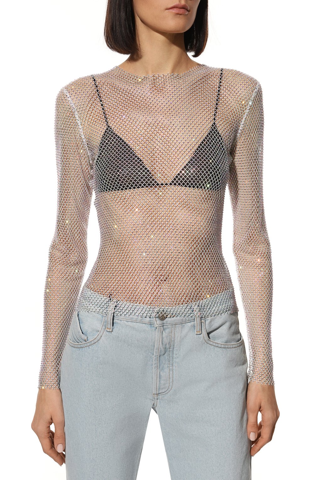 Топ с отделкой стразами ALINE, арт. AL091001, фото 3