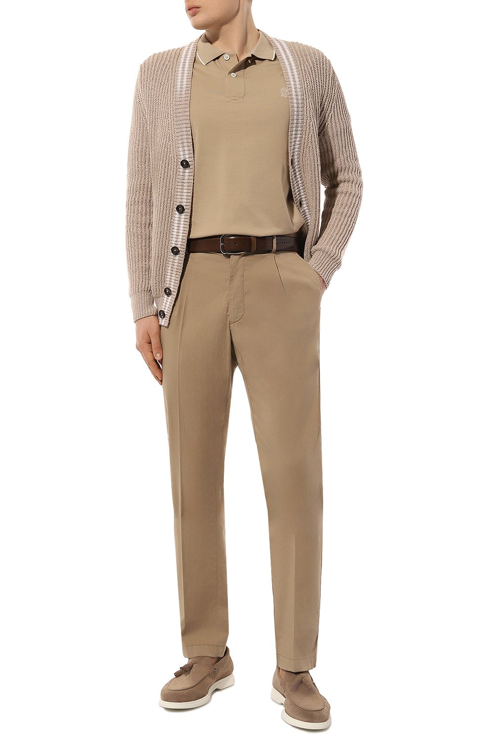 Брюки из хлопка и шелка ANDREA CAMPAGNA, арт. SPIAGGIA 1P GD, фото 2