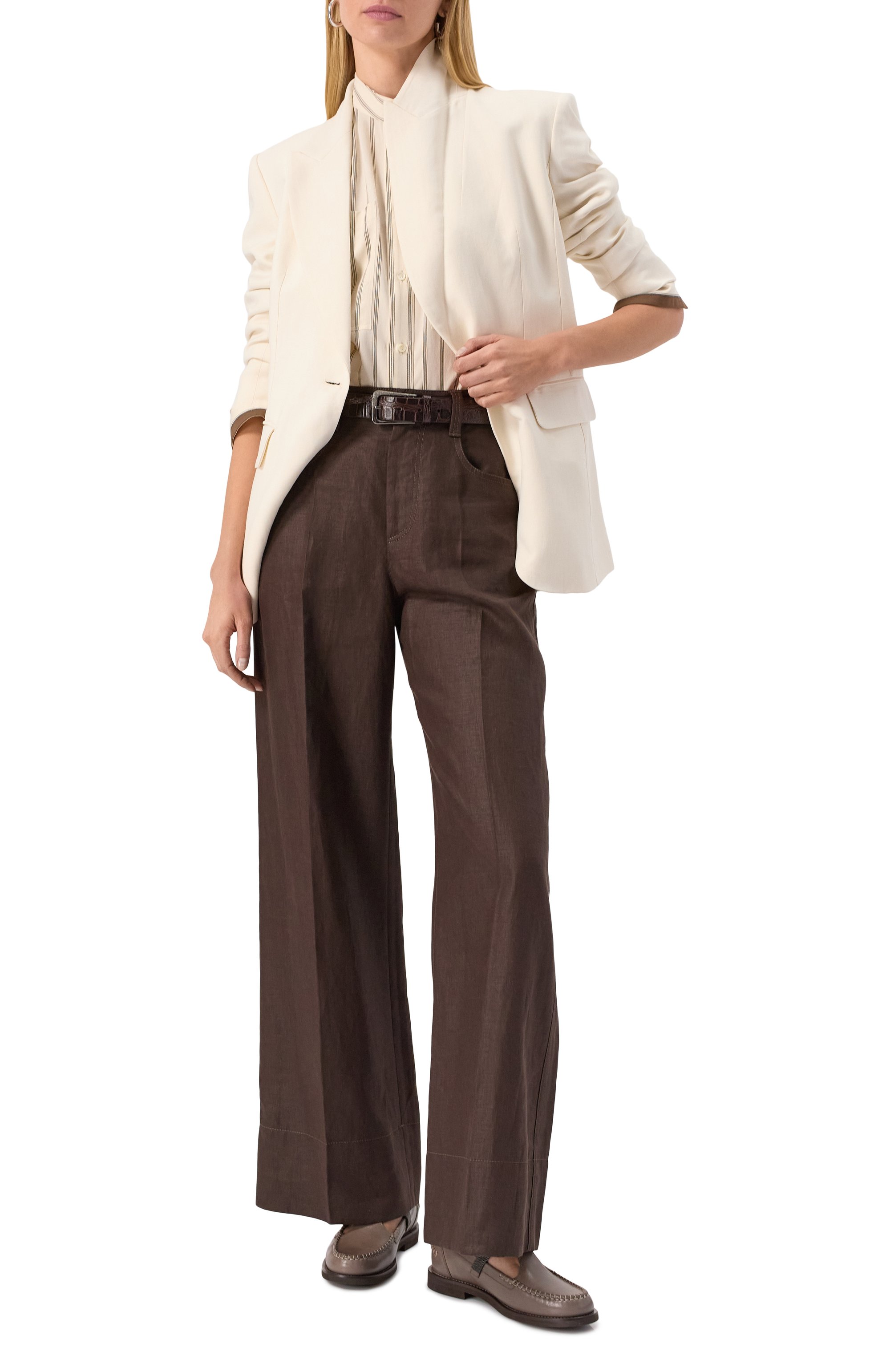 Кожаные лоферы BRUNELLO CUCINELLI, арт. MZ0RG2867, фото 2