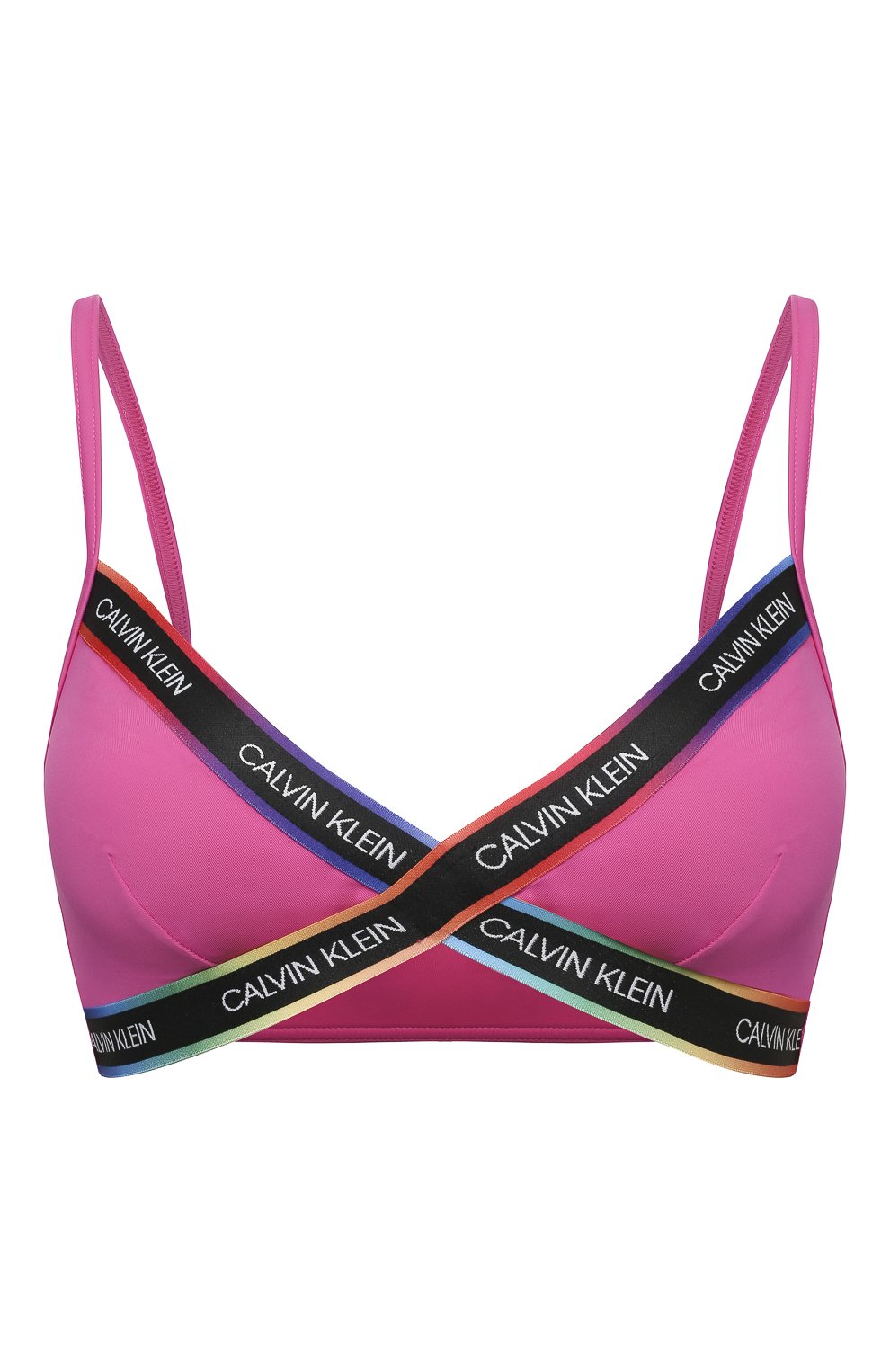 Бра-топ CALVIN KLEIN розового цвета по цене 7180 руб., арт. KW0KW01309, фото 1 Бра-топ CALVIN KLEIN, арт. KW0KW01309, фото 1