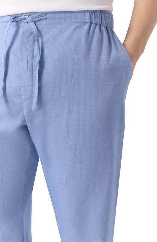 Хлопковые домашние брюки Roberto Ricetti PATASCA LUNG0/LX35613 Голубой  PATASCA LUNG0/LX35613 Фото 5