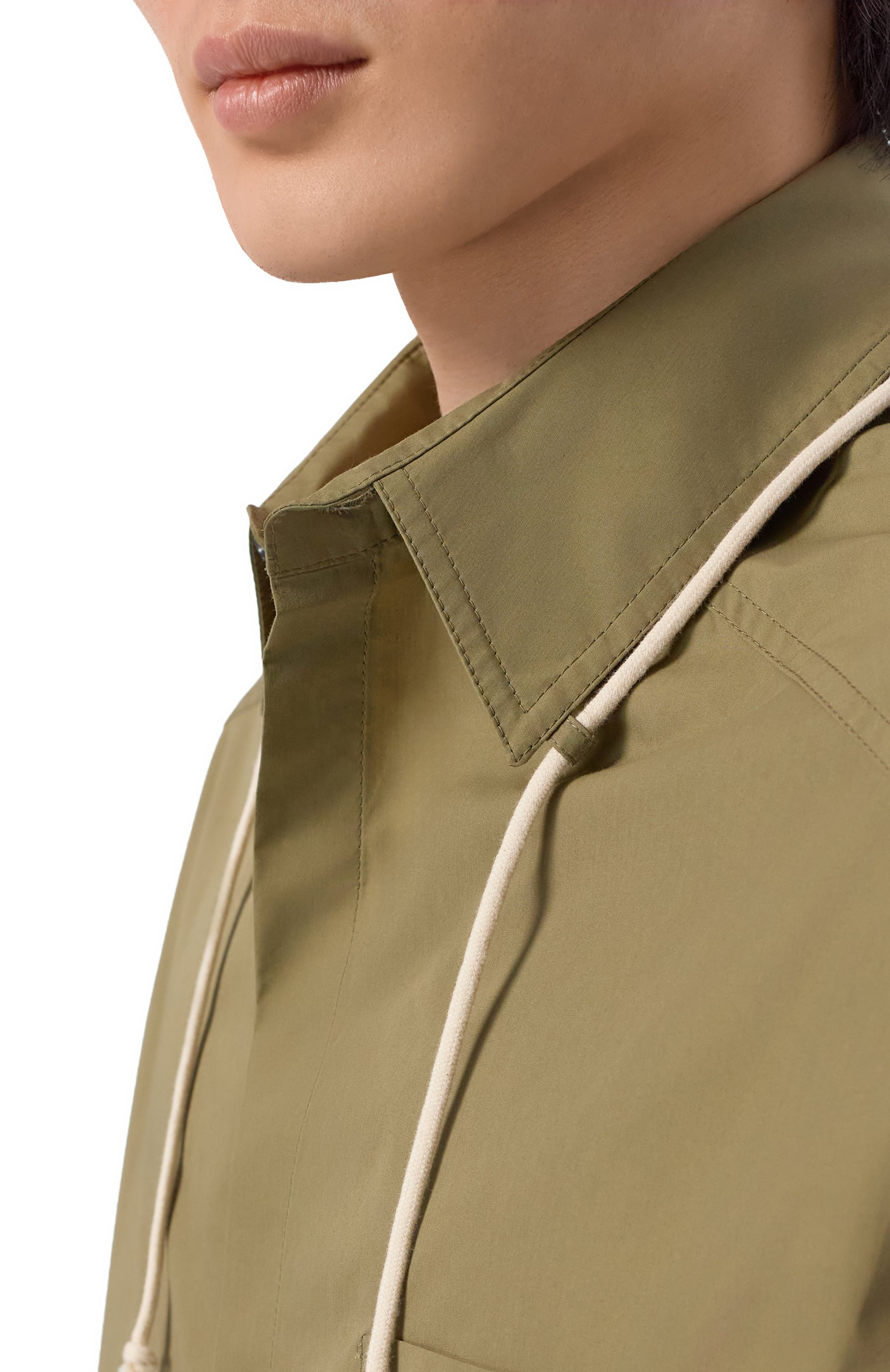 Хлопковая рубашка MORDECAI хаки цвета по цене 41300 руб., арт. 26E96MRU310, фото 5 Хлопковая рубашка MORDECAI, арт. 26E96MRU310, фото 5