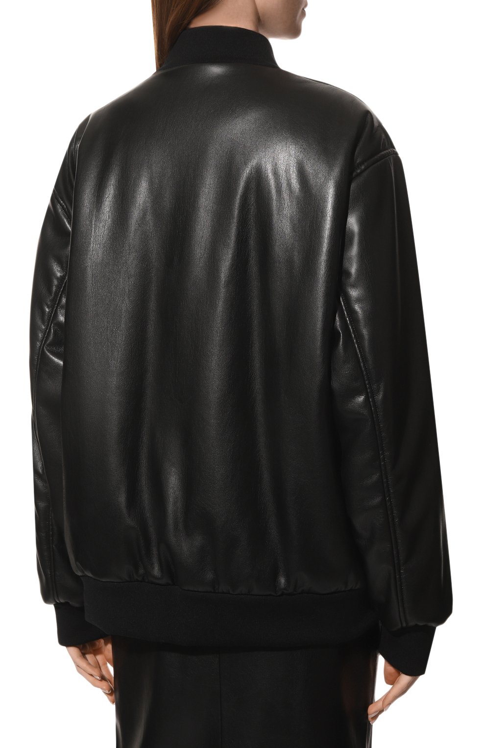 Бомбер из экокожи MSGM, арт. 3441MDH07 237110, фото 4