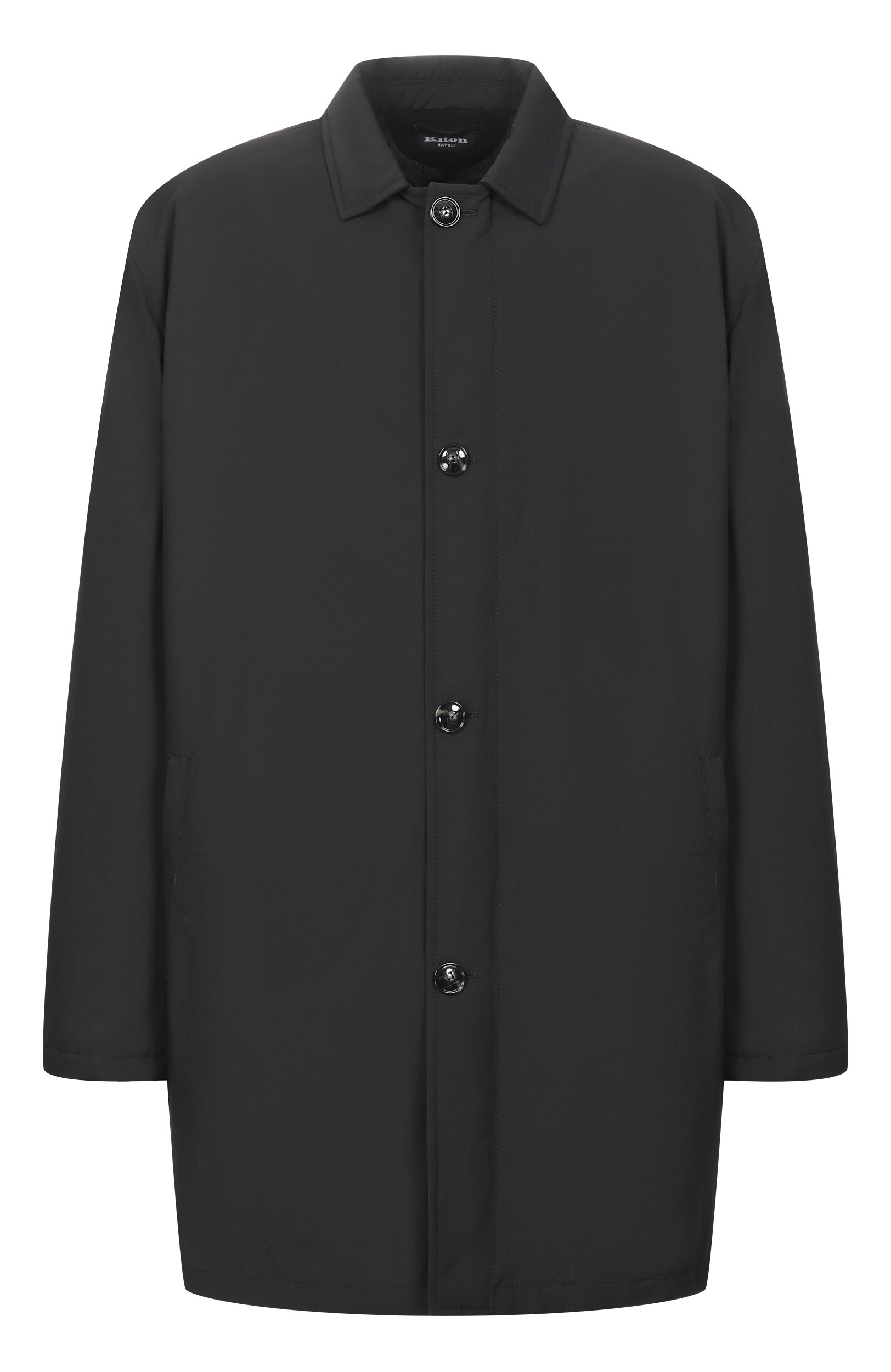 Пальто с подкладкой из овчины KITON черного цвета по цене 1835000 руб., арт. UW1932AV0403F21_62-68, фото 1 Пальто с подкладкой из овчины KITON, арт. UW1932AV0403F21_62-68, фото 1