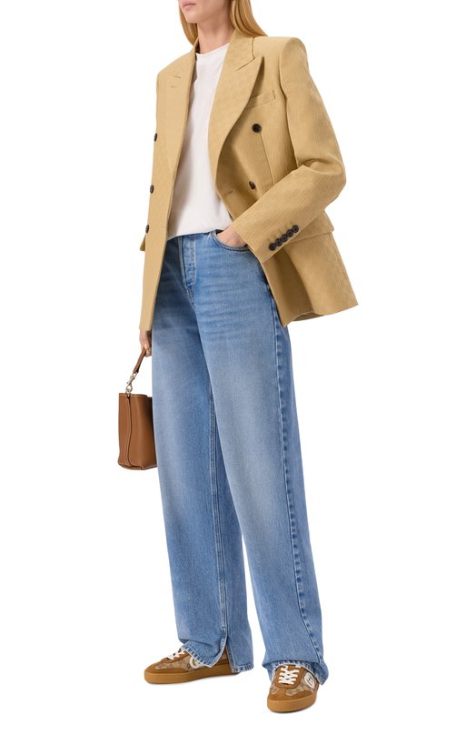 Комбинированные кеды G75 Gucci 812656/AAEGA Коричневый  812656/AAEGA Фото 3