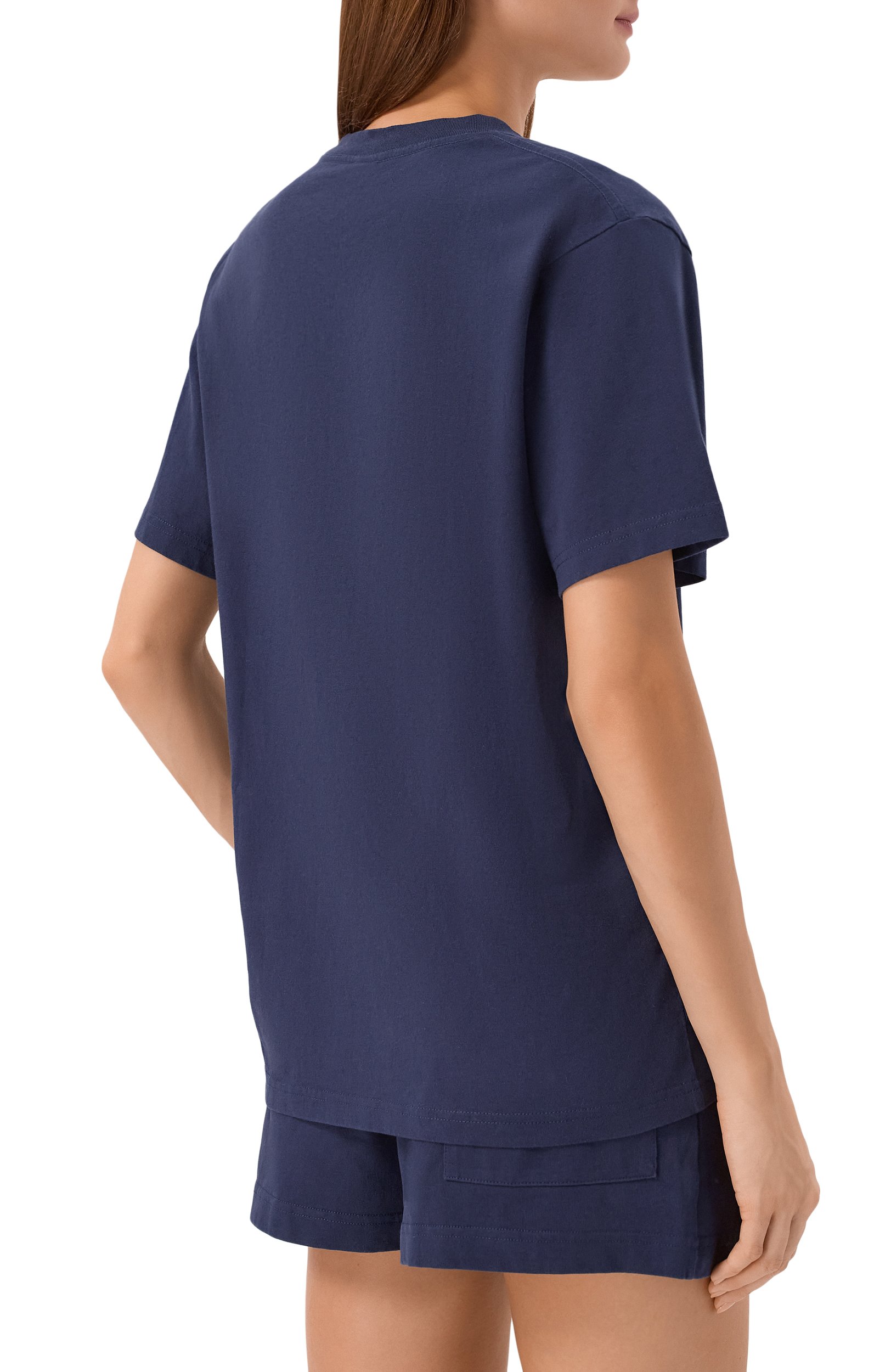 Хлопковая футболка SPORTY AND RICH, арт. T011984300BL106, фото 4