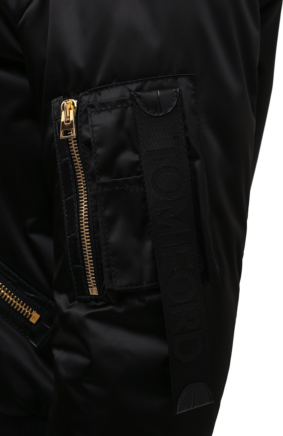 Бомбер TOM FORD черного цвета по цене 313500 руб., арт. CSL687-LET005, фото 5 Бомбер TOM FORD, арт. CSL687-LET005, фото 5