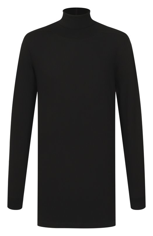 Хлопковая водолазка Rick Owens RU02E1286/JA Чёрный RU02E1286/JA