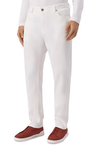Джинсы ZEGNA белого цвета по цене 99200 руб., арт. CITY/UFP16A9, фото 3 Джинсы ZEGNA, арт. CITY/UFP16A9, фото 3