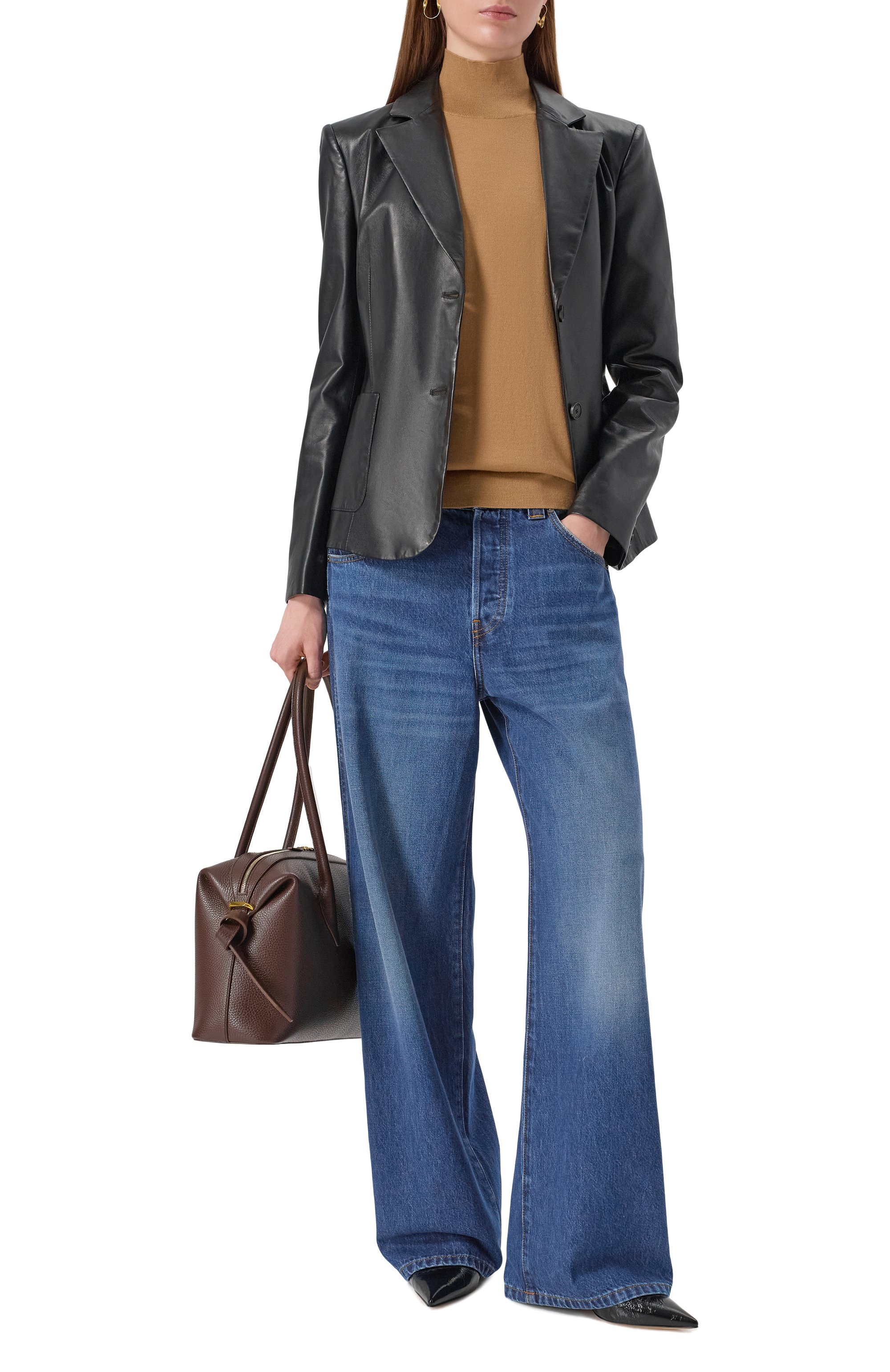 Кожаный жакет FREEAGE, арт. WW25.JK111.LETH.900, фото 2