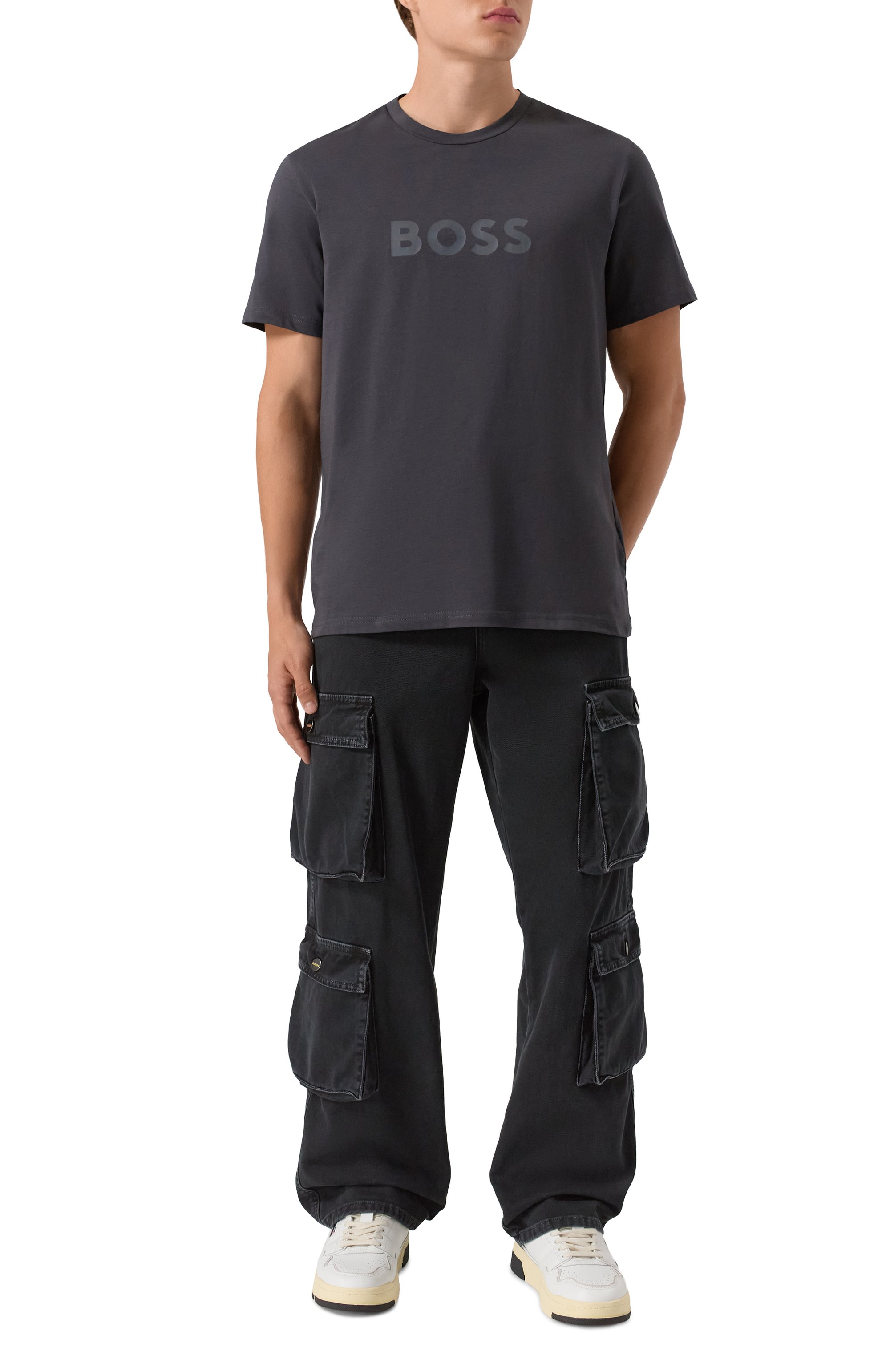 Хлопковая футболка BOSS, арт. 50491706, фото 2