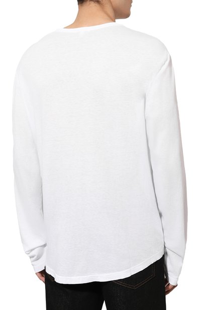Хлопковый лонгслив JAMES PERSE белого цвета по цене 26850 руб., арт. MKJ3312, фото 4 Хлопковый лонгслив JAMES PERSE, арт. MKJ3312, фото 4