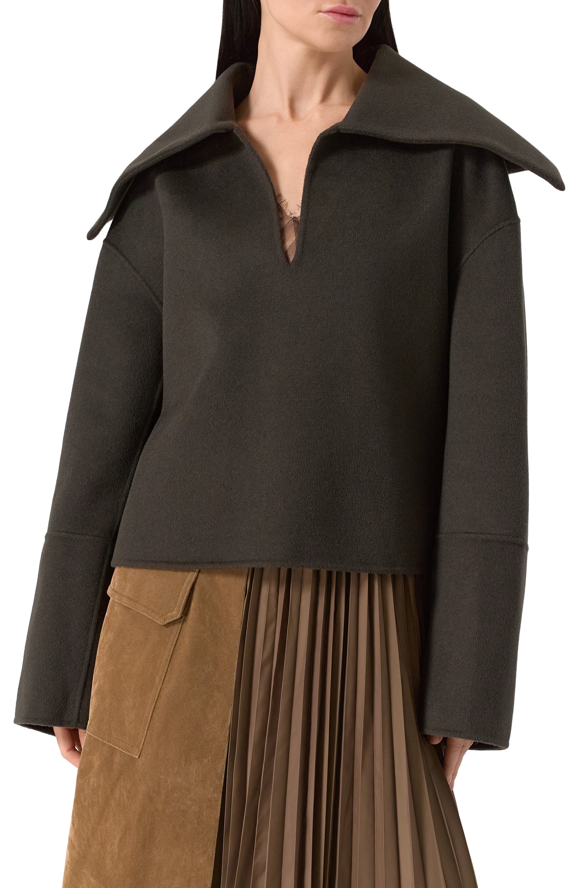 Свитер из шерсти и шелка NANUSHKA, арт. NW24PFSG26997, фото 3