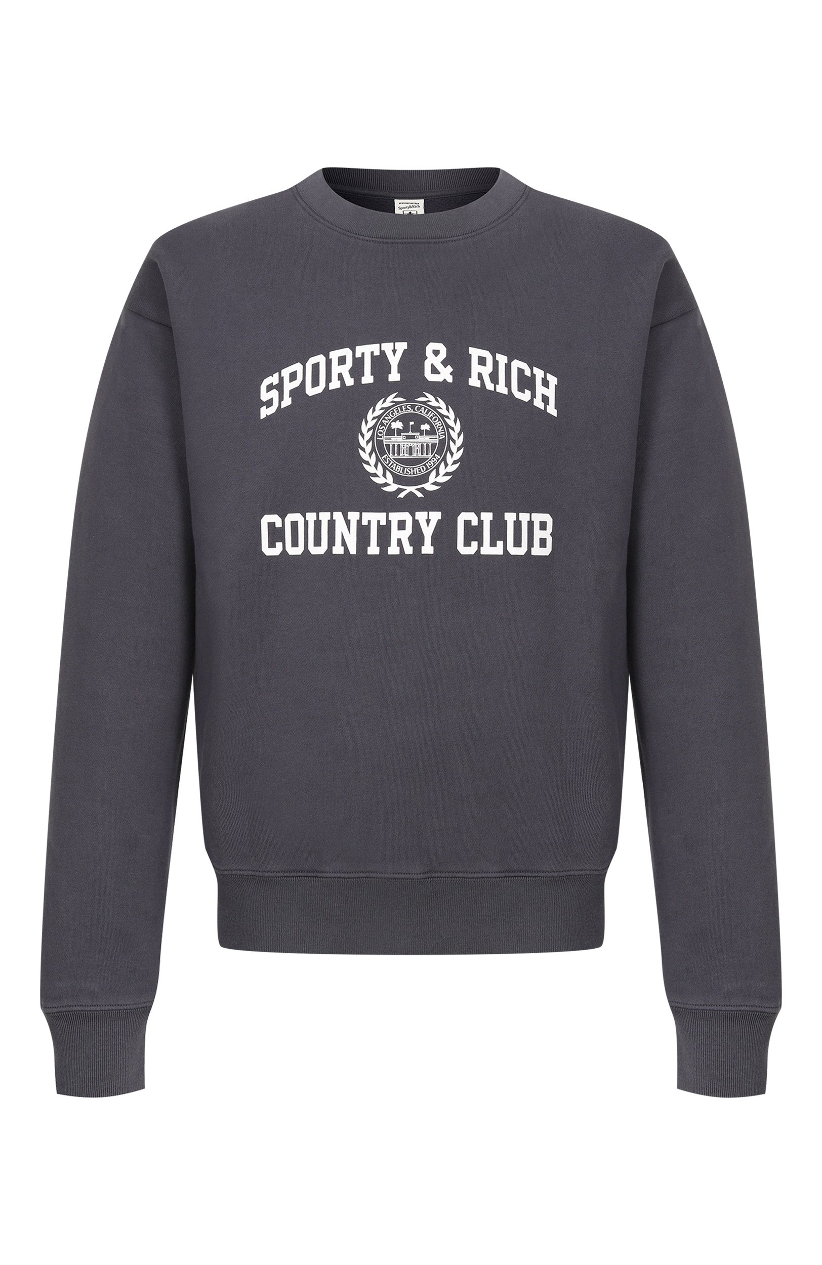 Хлопковый свитшот SPORTY AND RICH, арт. ST098711218GY25, фото 1