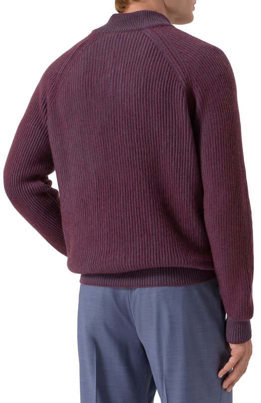 Кашемировый свитер Kiton UMK0794A0024 Бордовый  UMK0794A0024 Фото 4