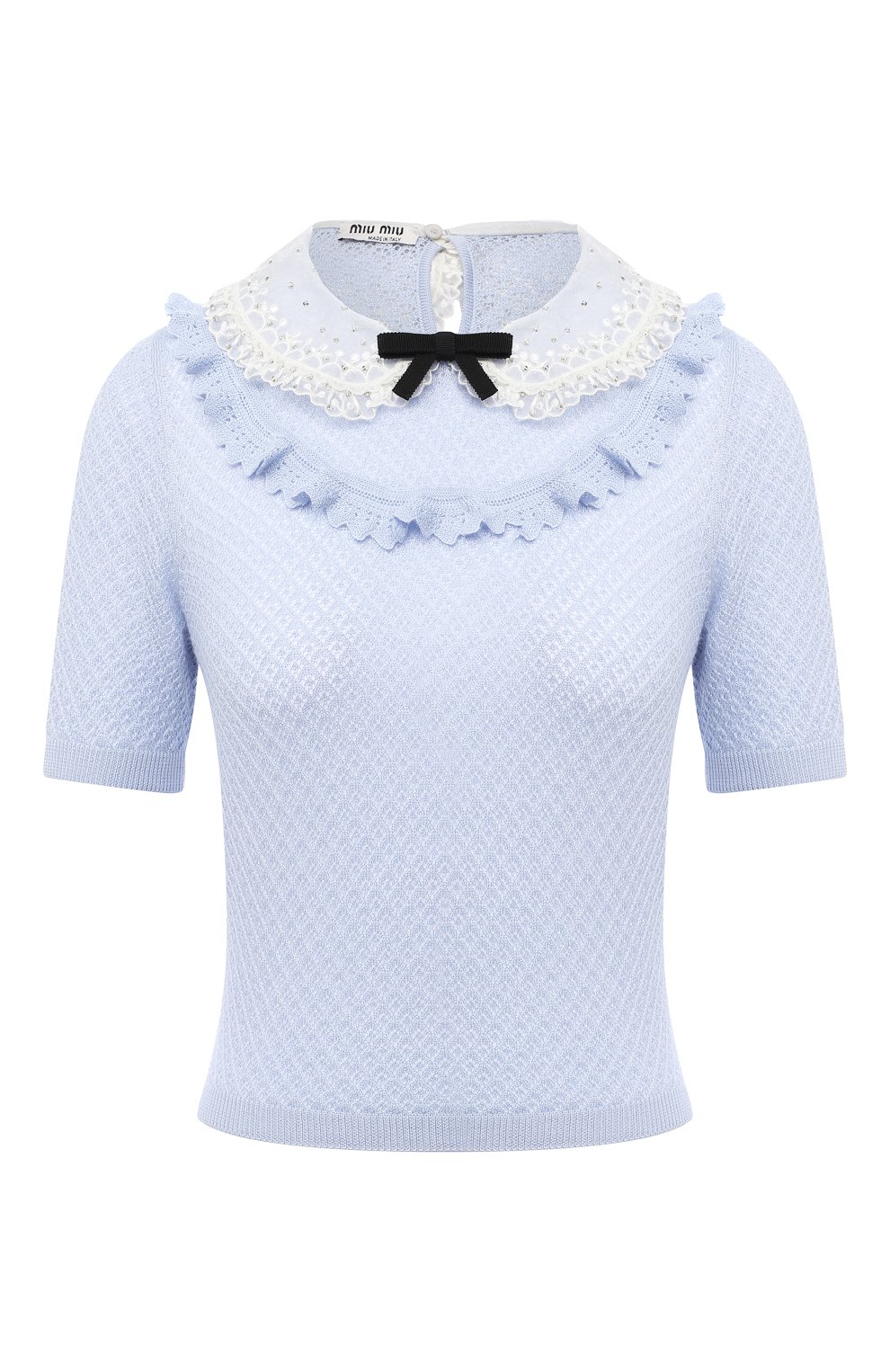 Пуловер из кашемира и шелка MIU MIU, арт. MML377-1KV2-F0424, фото 1