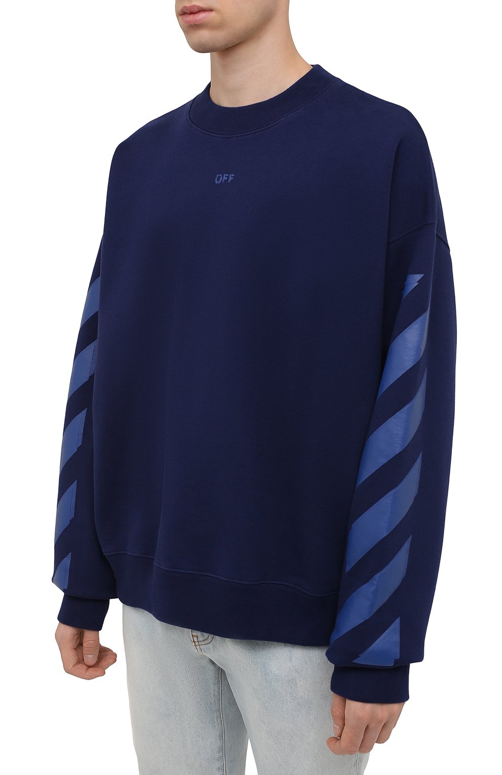 Хлопковый свитшот OFF-WHITE, арт. 0MBA054F21FLE007, фото 3