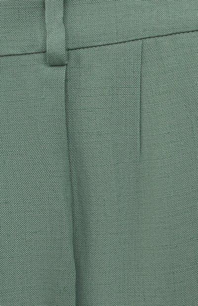 Брюки из вискозы GUCCI зеленого цвета по цене 43100 руб., арт. 622125 XWAI3, фото 3 Брюки из вискозы GUCCI, арт. 622125 XWAI3, фото 3