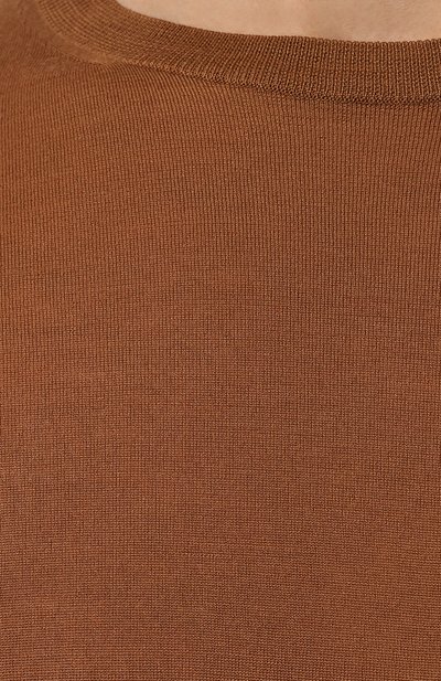 Шерстяной джемпер ZEGNA коричневого цвета по цене 95050 руб., арт. UCM00A6/110, фото 5 Шерстяной джемпер ZEGNA, арт. UCM00A6/110, фото 5