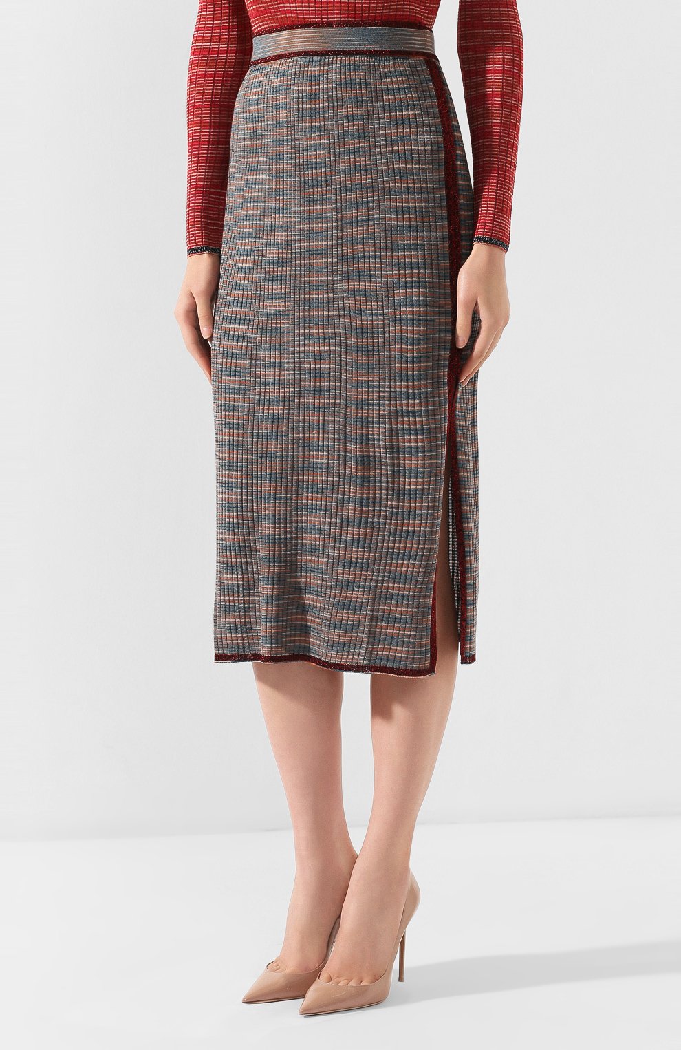 Юбка из смеси вискозы и шерсти M MISSONI разноцветного цвета по цене 45100 руб., арт. 2DH00051/2K001Q, фото 3 Юбка из смеси вискозы и шерсти M MISSONI, арт. 2DH00051/2K001Q, фото 3