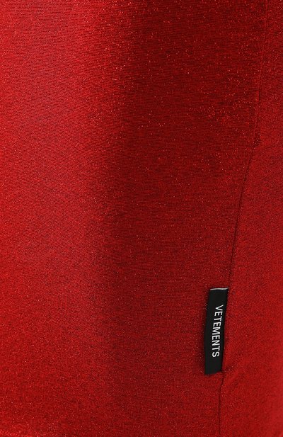 Платье VETEMENTS разноцветного цвета по цене 69300 руб., арт. WAH20DR403/RED GLITTER, фото 5 Платье VETEMENTS, арт. WAH20DR403/RED GLITTER, фото 5