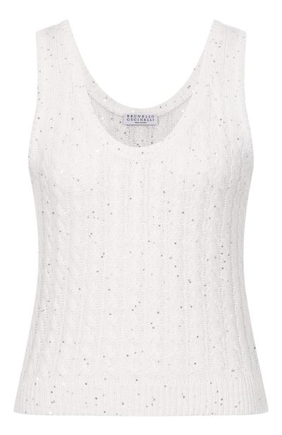 Женский льняной топ BRUNELLO CUCINELLI, арт. MC0559700