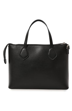 Женская сумка essential LANCEL черного цвета, арт. A12355 | Фото 6 (Сумки-технические: Сумки top-handle; Материал: Натуральная кожа; Материал сплава: Проставлено; Ремень/цепочка: На ремешке; Драгоценные камни: Проставлено; Размер: small)