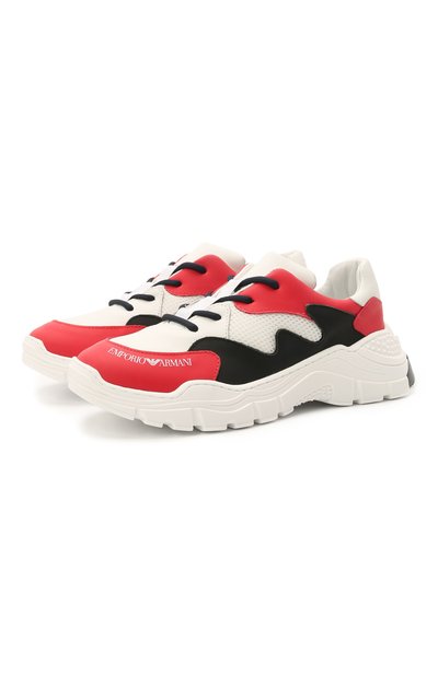 Кожаные кроссовки EMPORIO ARMANI, арт. XYX008/X0I46/35-40, фото 1