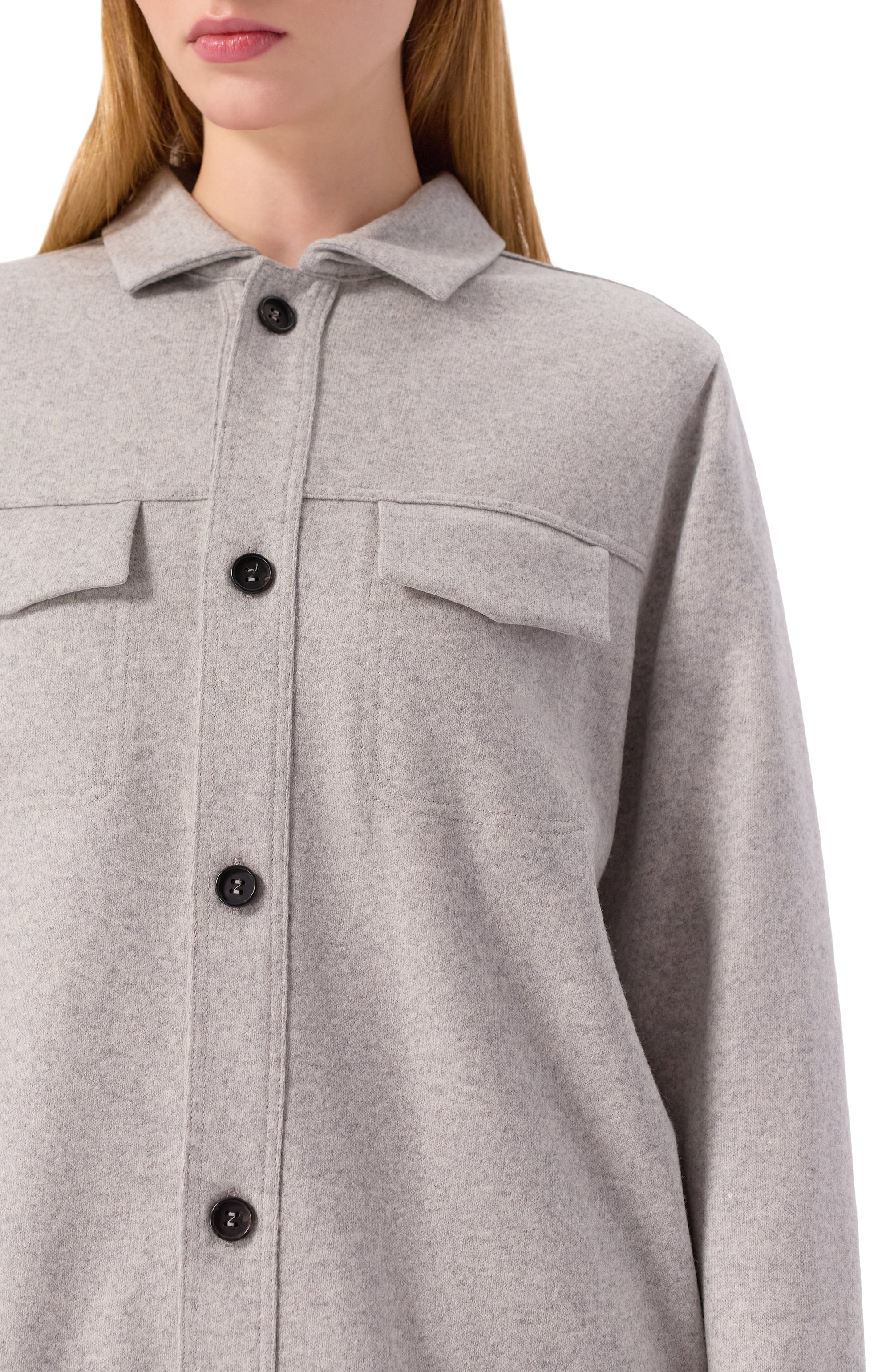 Шерстяной кардиган LORENA ANTONIAZZI светло-серого цвета по цене 76850 руб., арт. FE07A/5015, фото 5 Шерстяной кардиган LORENA ANTONIAZZI, арт. FE07A/5015, фото 5