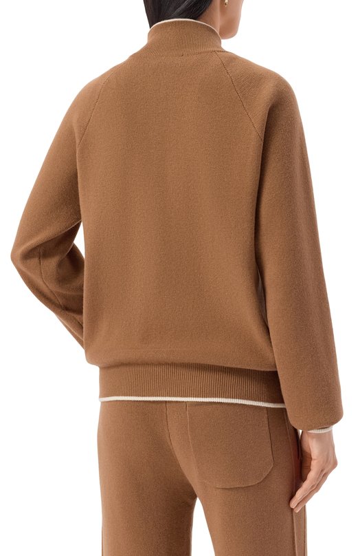 Кардиган  из шерсти и кашемира Kiton DMKX002K0545H02 Коричневый  DMKX002K0545H02 Фото 4