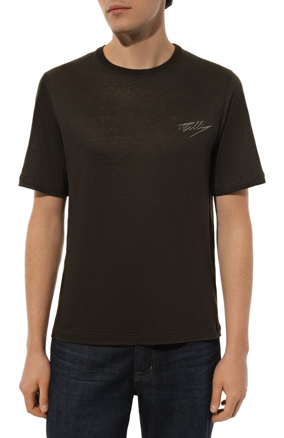 Льняная футболка ZILLI, арт. TSR02AM0800VZLF65M, фото 3