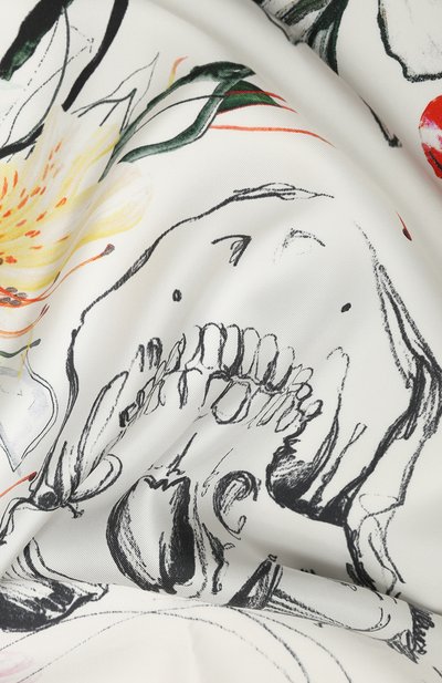 Шелковый платок ALEXANDER MCQUEEN, арт. 621799/3001Q, фото 2