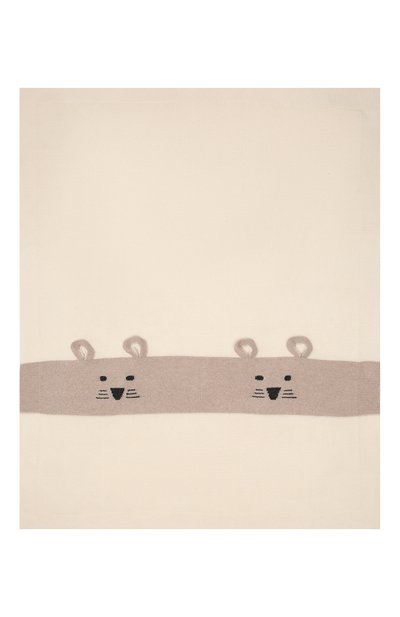 Шерстяное одеяло BABY T кремового цвета по цене 14400 руб., арт. 21AI152C0, фото 3 Шерстяное одеяло BABY T, арт. 21AI152C0, фото 3