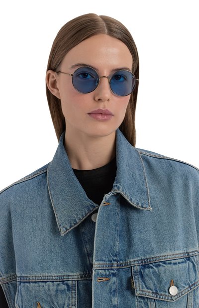 Солнцезащитные очки MOSCOT, арт. HAMISH SUN ANTIQUE G0LD/CELEBRITY BLUE, фото 3