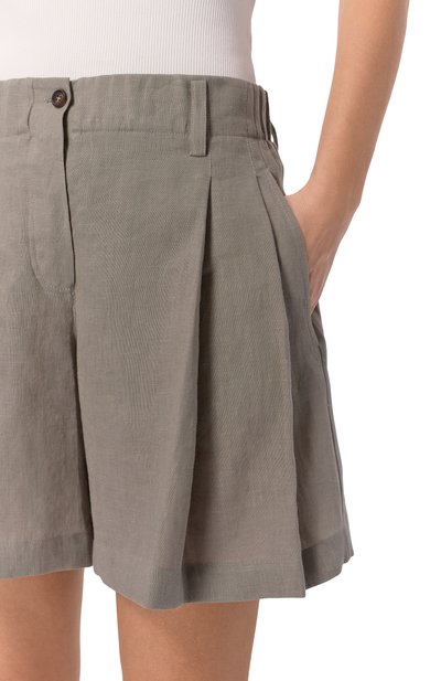 Льняные шорты BRUNELLO CUCINELLI, арт. MA698DV499, фото 5