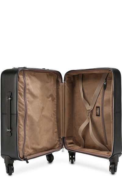 Кожаный дорожный чемодан с внешними карманами на молнии SERAPIAN, арт. SEV0EULL6369M34B, фото 3