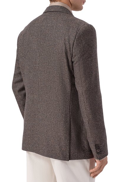 Шерстяной пиджак CORNELIANI коричневого цвета по цене 128500 руб., арт. 28X009/2A16360, фото 4 Шерстяной пиджак CORNELIANI, арт. 28X009/2A16360, фото 4