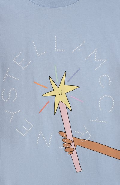 Хлопковая футболка STELLA MCCARTNEY, арт. TW8A01, фото 3