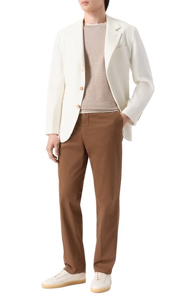 Футболка изо льна и хлопка BRUNELLO CUCINELLI, арт. MW8357427, фото 2