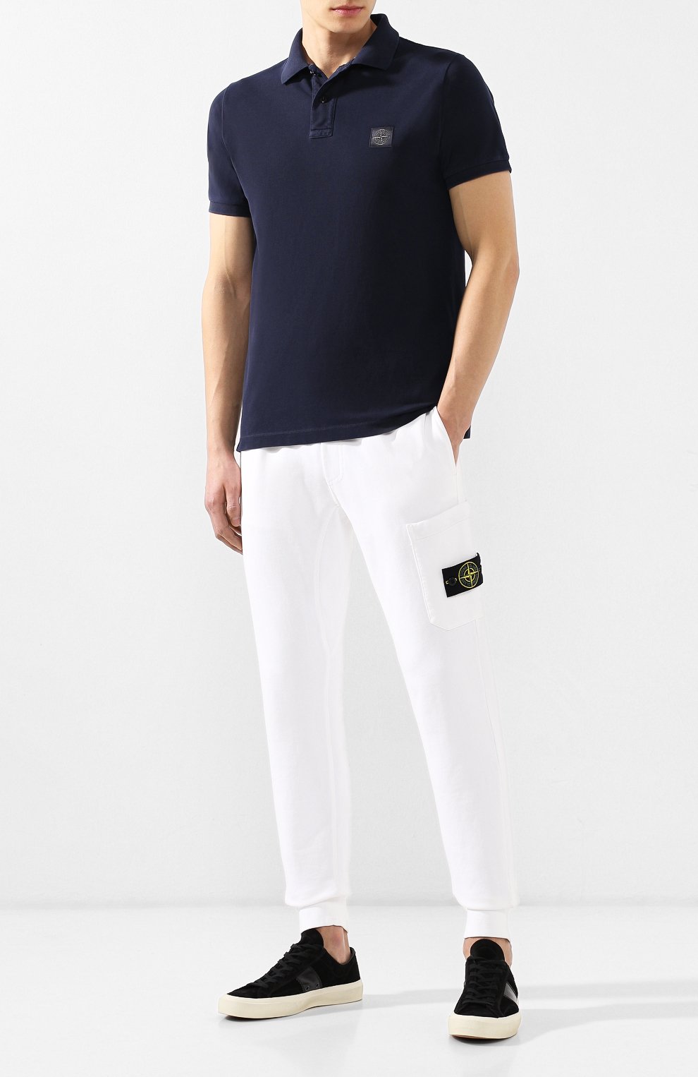 Хлопковые джоггеры STONE ISLAND, арт. 701560351, фото 2